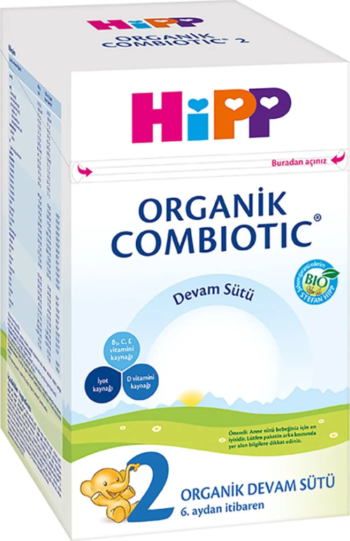 2 Organik Combiotic Bebek Sütü 800 gr