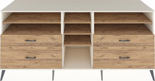 Kronos Konsol 7 Raflı 4 Çekmeceli 220 x 59 x 99 cm Aytaşı - Çam - Çam