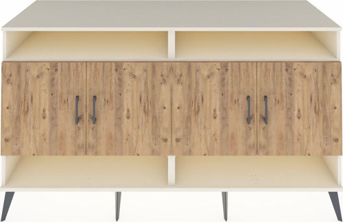 Kronos Konsol 6 Raflı 4 Kapaklı 176x59x99 Aytaşı-Çam