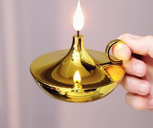 Dekoratif Gold Mum Lamba (Pilli)