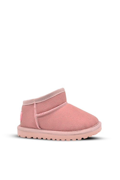 Kugga Kız Çocuk İçi Kürklü Pembe Renk Bot