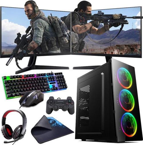 INTEL I5 12400F 16GB 480SSD 4GB GTX1650 Çift 24" Monitörlü (Gaming SET)