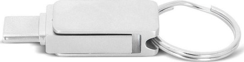 Telefona Uyumlu Takılan OTG Çift Girişli Taraflı Anahtarlık Halkalı Type-C USB Flash Bellek  4