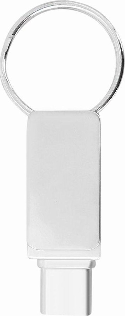 Telefona Uyumlu Takılan OTG Çift Girişli Taraflı Anahtarlık Halkalı Type-C USB Flash Bellek  6