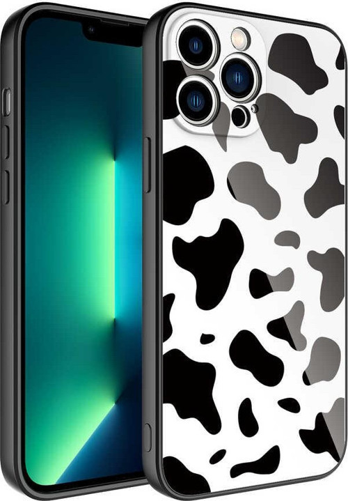 iPhone 12 Pro Max Uyumlu Kamera Korumalı Desenli Sert Silikon MKST Epoksi Kılıf-NO7