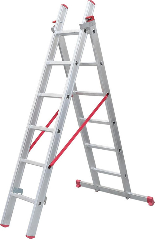 Sözbir A Tipi 2X2 Toplam 4 Metre Sürgülü Endüstriyel Ptt Merdiveni