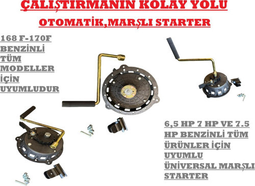 BENZLİN 100-200 LT İLAÇLAMA UYUMLU MARŞLI STARTER KURMALI