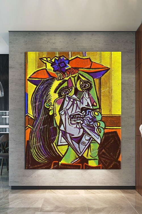 Pablo Picasso The Weeping Woman Ağlayan Kadın Kanvas Tablo 8 Farklı Ölçü