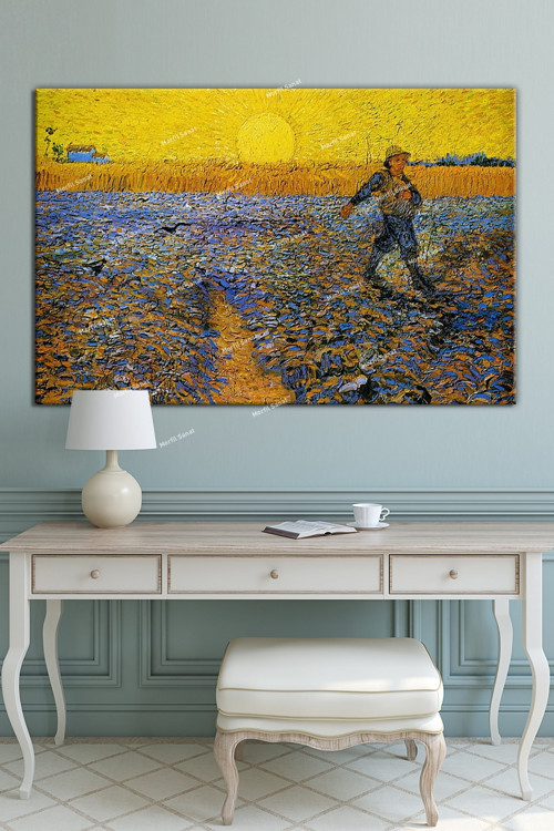 Vincent Van Gogh Ekim The Sower Kanvas Tablo