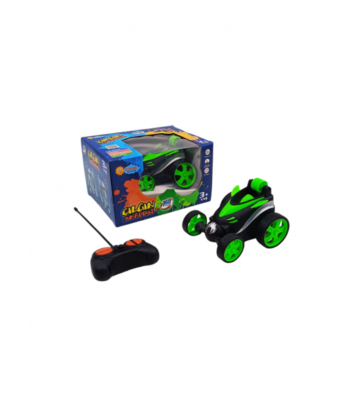 Oyuncak Uzaktan Kumandalı Çılgın Akrobat Araba DMN368 YEŞİL