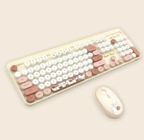 Hello Bear Sütlü Çay Klavye Mouse Set