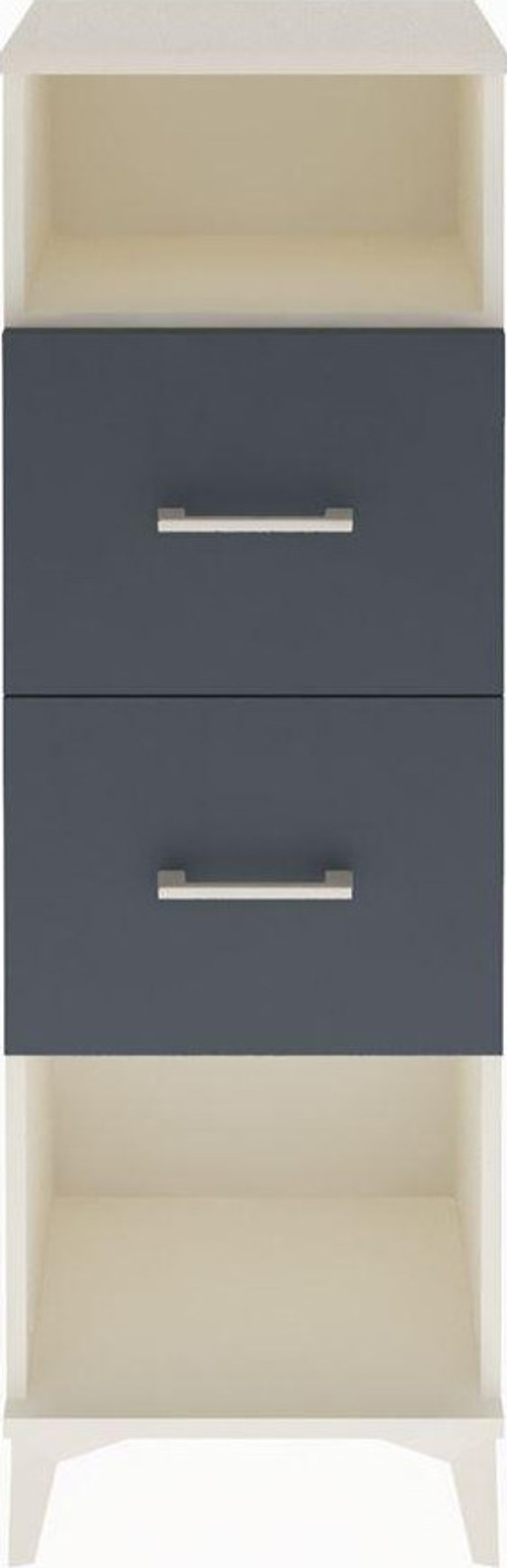 Arges Dolap Tek Raflı 2 Çekmeceli 44x30x134 Aytaşı-Antrasit