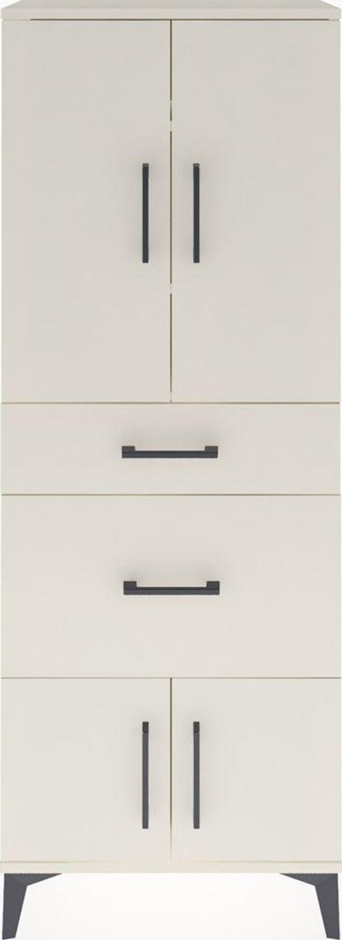 Arges Dolap 3 Raflı 2 Çekmeceli 4 Kapaklı 60x30x163 Aytaşı-Aytaşı