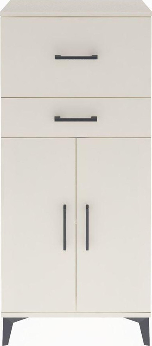 Arges Dolap Tek Raflı 2 Çekmeceli 2 Kapaklı 60x30x134 Aytaşı-Aytaşı