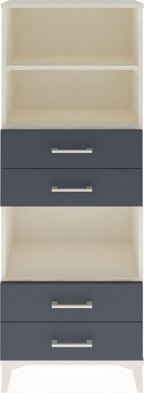 Arges Dolap 3 Raflı 4 Çekmeceli 60x30x163 Aytaşı-Antrasit