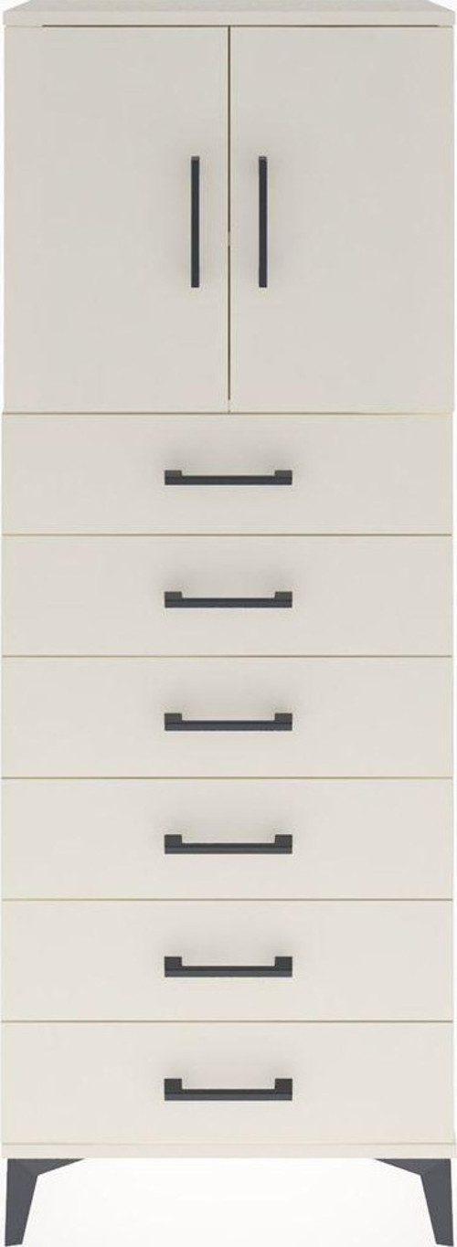 Arges Dolap 2 Raflı 6 Çekmeceli 2 Kapaklı 60 x 30 x 163 cm Aytaşı - Aytaşı