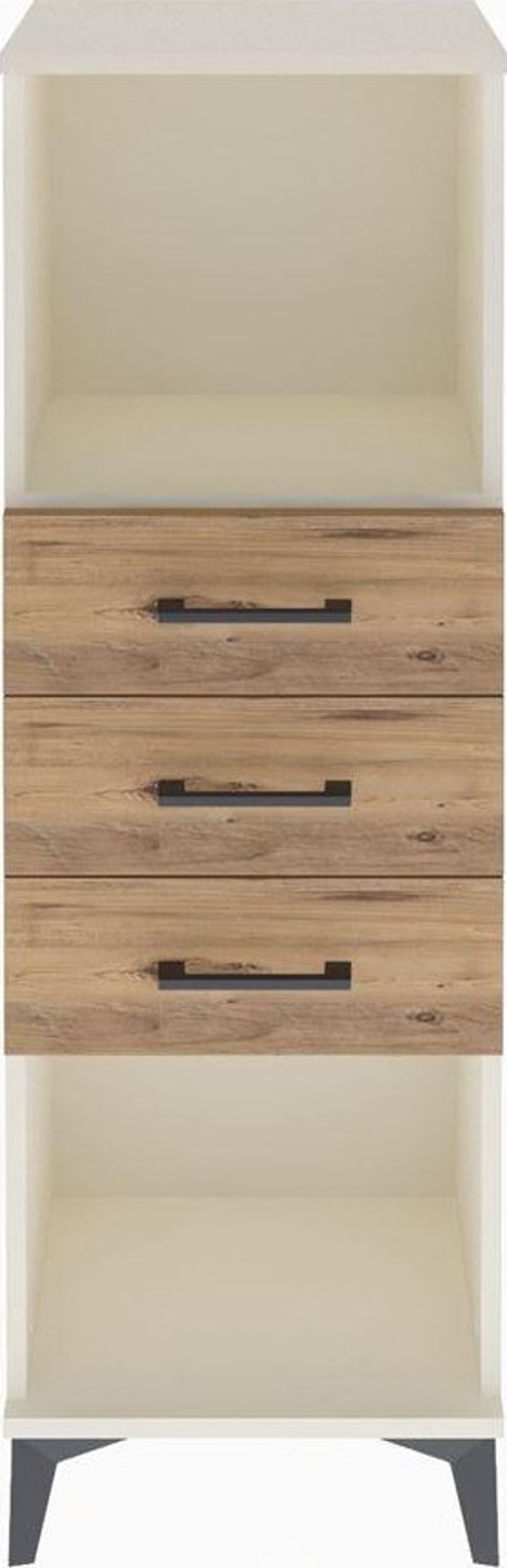 Arges Dolap Tek Raflı 3 Çekmeceli 44x30x134 Aytaşı-Çam