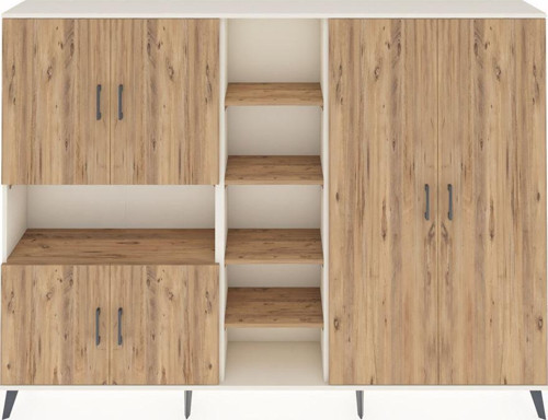 Arges Dolap 13 Raflı 6 Kapaklı 220x30x163 Aytaşı-Çam