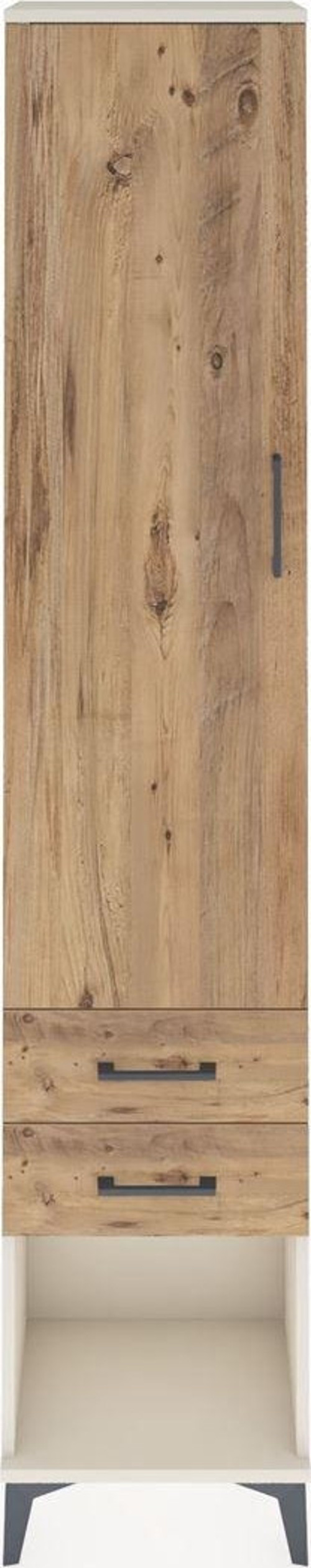 Arges Dolap 4 Raflı 2 Çekmeceli Tek Kapaklı 44x30x221 Aytaşı-Çam