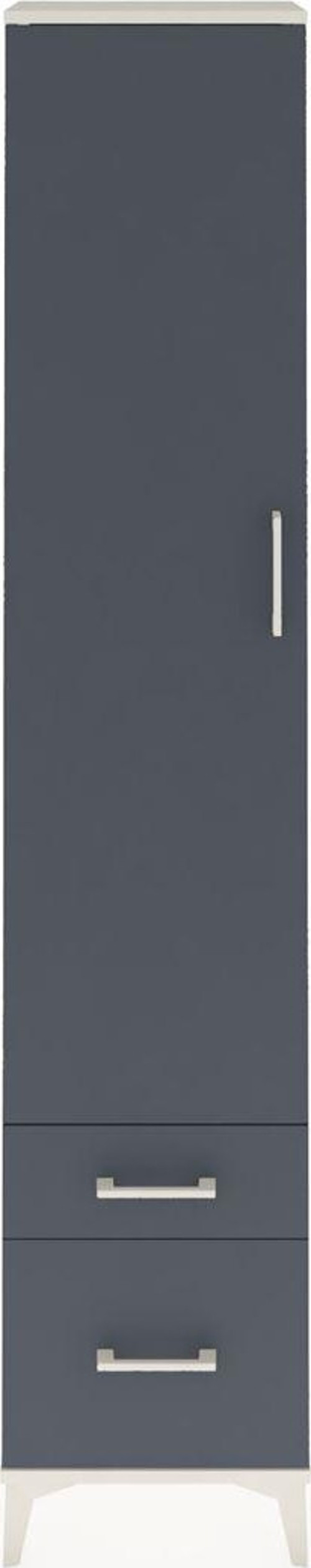 Arges Dolap 2 Raflı 2 Çekmeceli 1 Askılı 44 x 30 x 221 cm Aytaşı - Antrasit