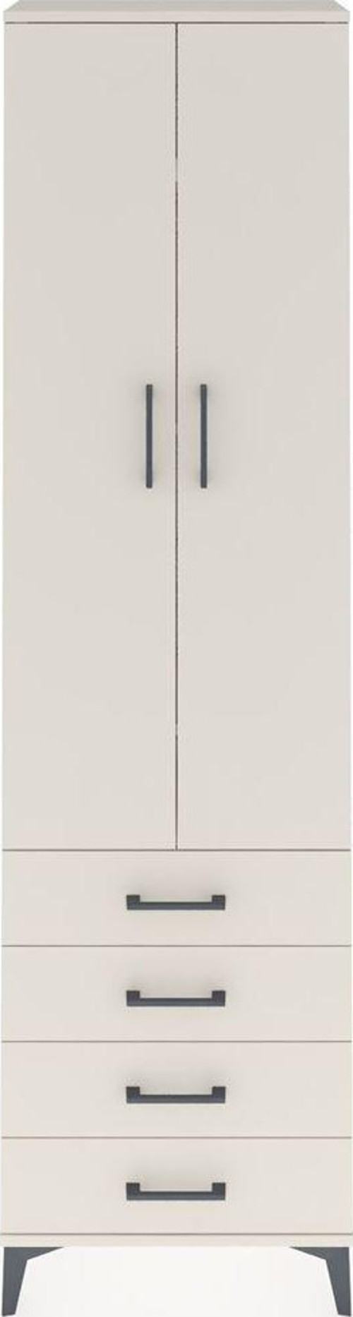 Arges Dolap 4 Raflı 4 Çekmeceli 2 Kapaklı 60x30x221 Aytaşı-Aytaşı