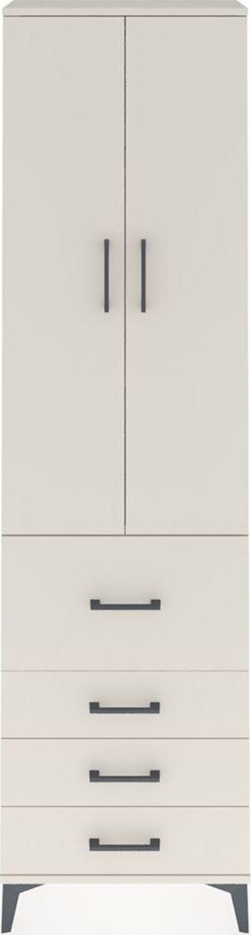Arges Dolap 3 Raflı 4 Çekmeceli 2 Kapaklı 60x30x221 Aytaşı-Aytaşı