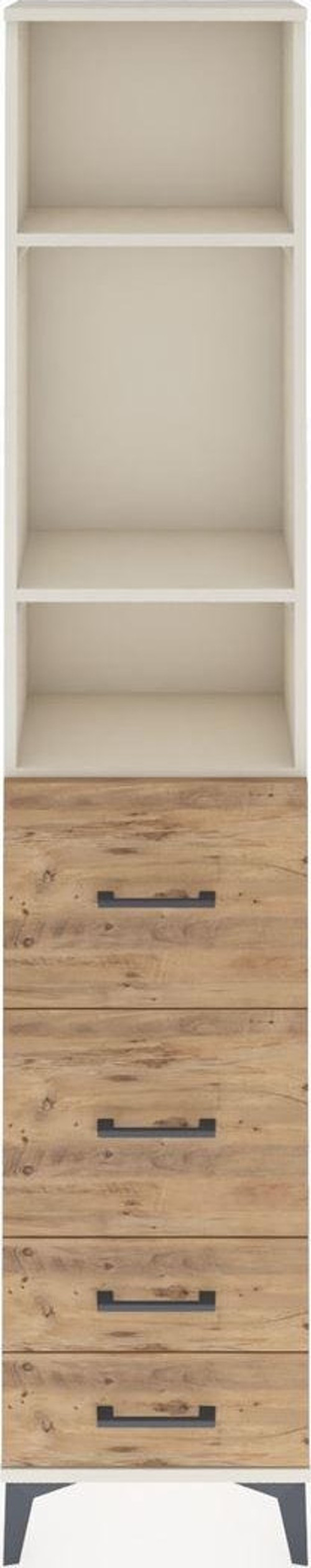 Arges Dolap 3 Raflı 4 Çekmeceli 44x30x221 Aytaşı-Çam