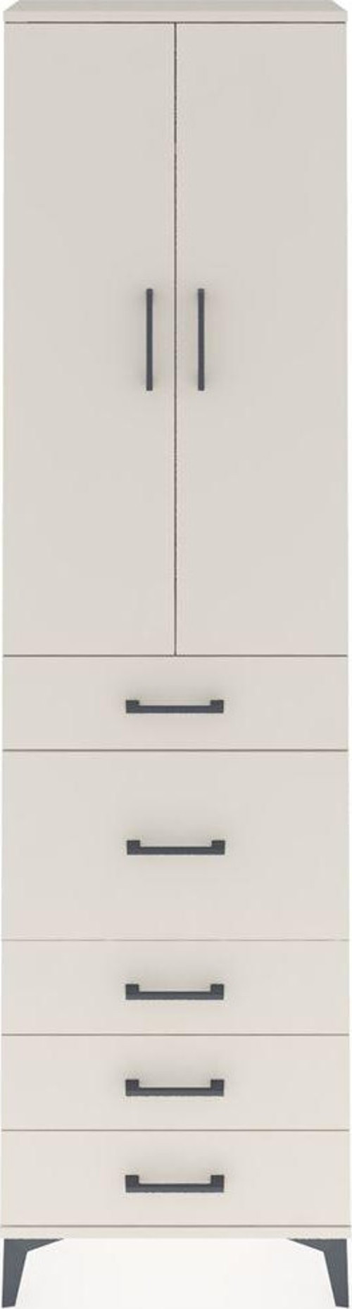 Arges Dolap 2 Raflı 5 Çekmeceli 2 Kapaklı 60x30x221 Aytaşı-Aytaşı