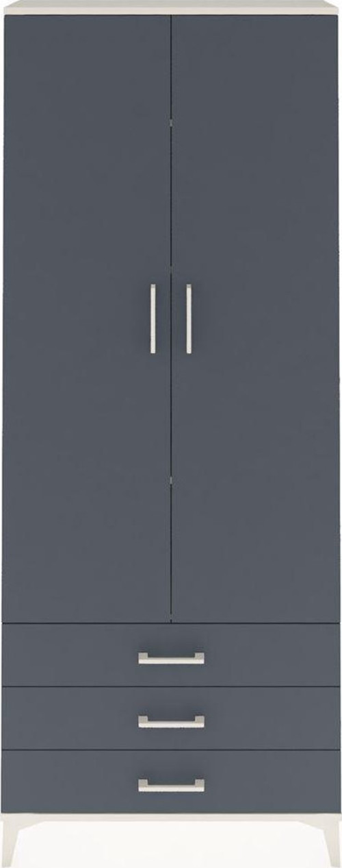 Arges Dolap 4 Raflı 3 Çekmeceli 2 Kapaklı 88x30x221 Aytaşı-Antrasit