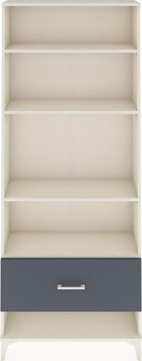 Arges Dolap 4 Raflı Tek Çekmeceli 88x30x221 Aytaşı-Antrasit