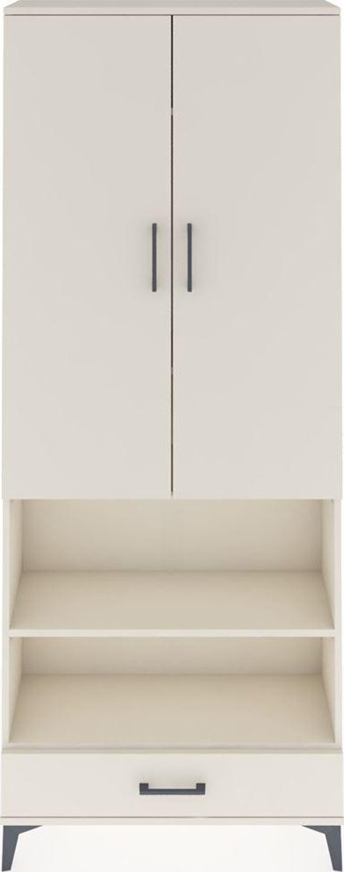 Arges Dolap 5 Raflı Tek Çekmeceli 2 Kapaklı 88x30x221 Aytaşı-Aytaşı