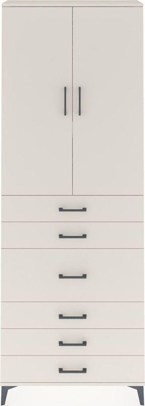 Arges Dolap 4 Raflı 4 Çekmeceli 2 Kapaklı 88x30x243 Aytaşı-Aytaşı