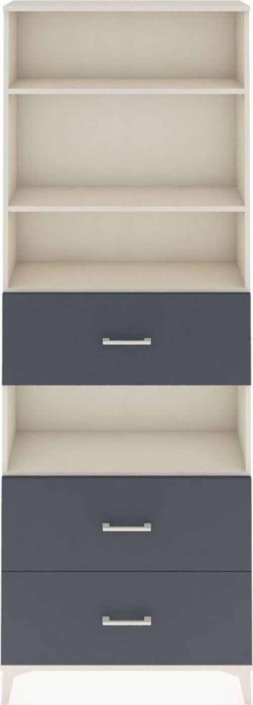 Arges Dolap 4 Raflı 3 Çekmeceli 88x30x243 Aytaşı-Antrasit