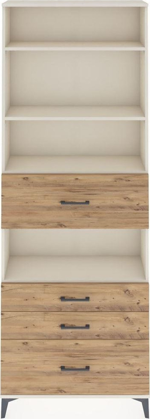 Arges Dolap 4 Raflı 4 Çekmeceli 88x30x243 Aytaşı-Çam