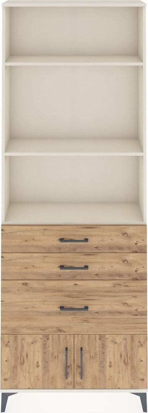 Arges Dolap 3 Raflı 3 Çekmeceli 2 Kapaklı 88x30x243 Aytaşı-Çam