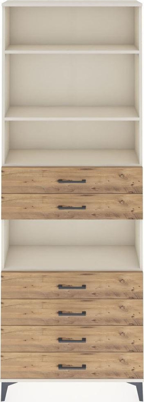 Arges Dolap 4 Raflı 6 Çekmeceli 88x30x243 Aytaşı-Çam