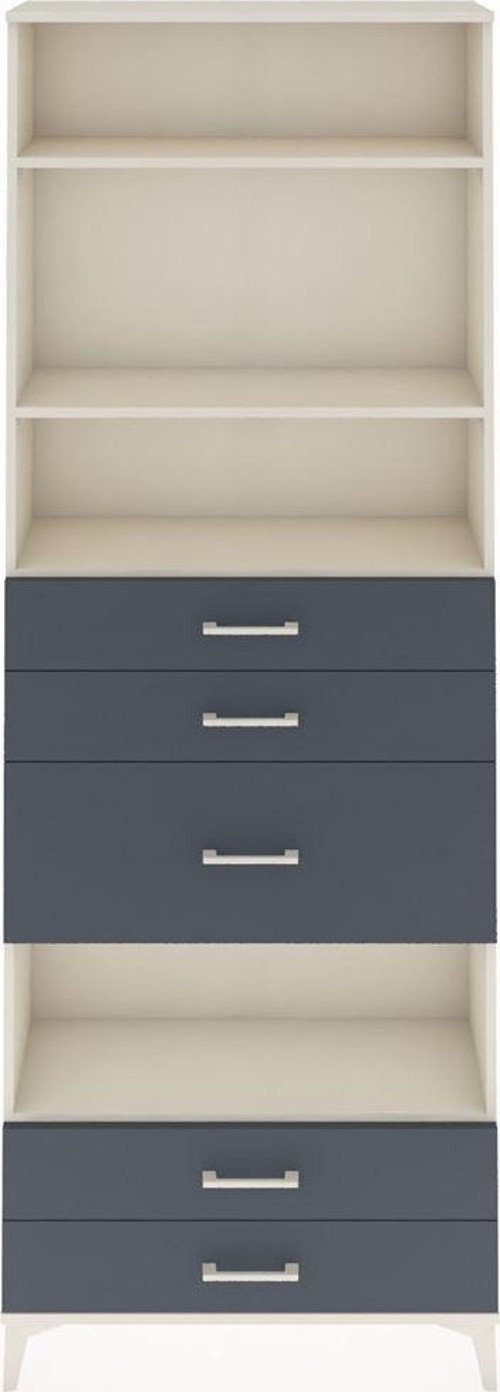 Arges Dolap 4 Raflı 5 Çekmeceli 88x30x243 Aytaşı-Antrasit