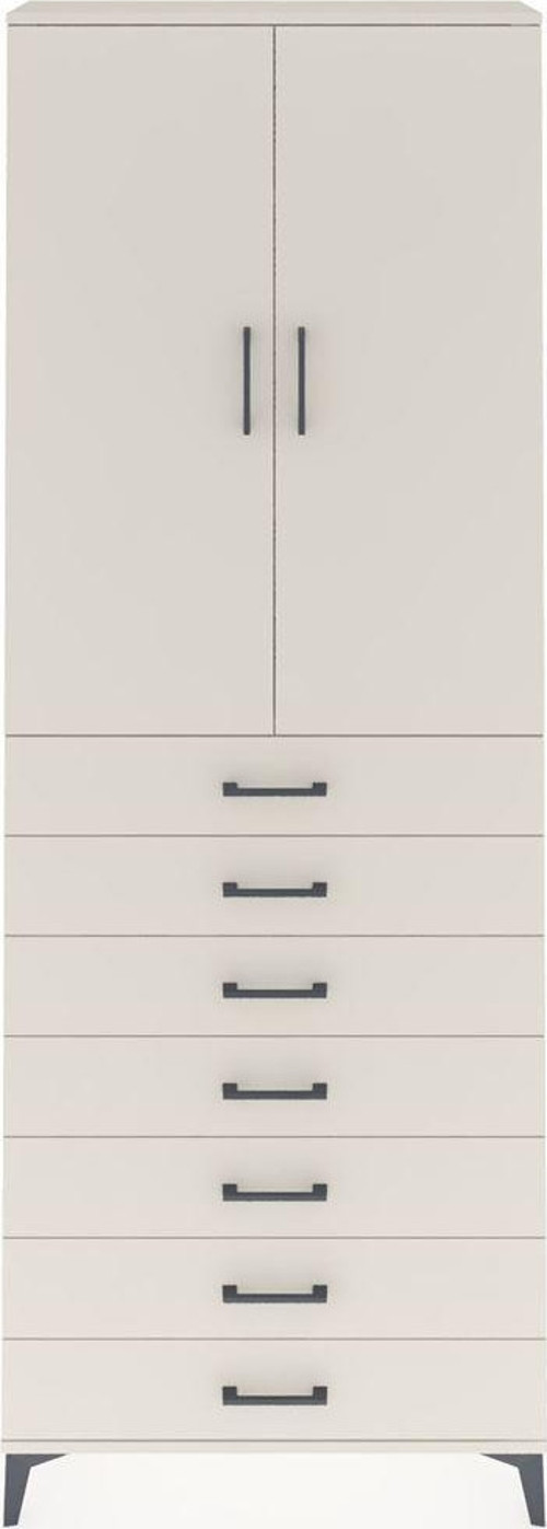 Arges Dolap 3 Raflı 7 Çekmeceli 2 Kapaklı 88x30x243 Aytaşı-Aytaşı