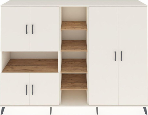 Hyperion Dolap 13 Raflı 6 Kapaklı 220x44x163 Aytaşı-Aytaşı/Çam