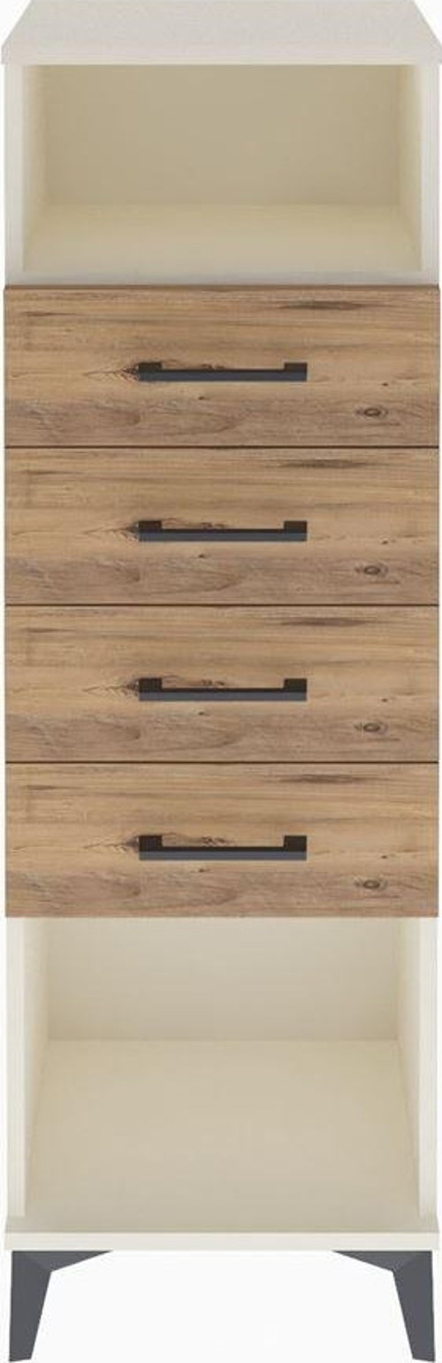 Arges Dolap Tek Raflı 4 Çekmeceli 44x30x134 Aytaşı-Çam