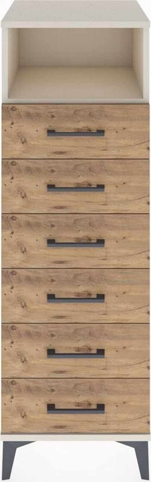 Hyperion Dolap 1 Raflı 6 Çekmeceli 44 x 44 x 134 cm Aytaşı - Çam