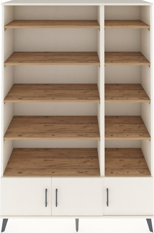 Hyperion Dolap 10 Raflı 3 Kapaklı 132 x 44 x 195 cm Aytaşı - Aytaşı - Çam
