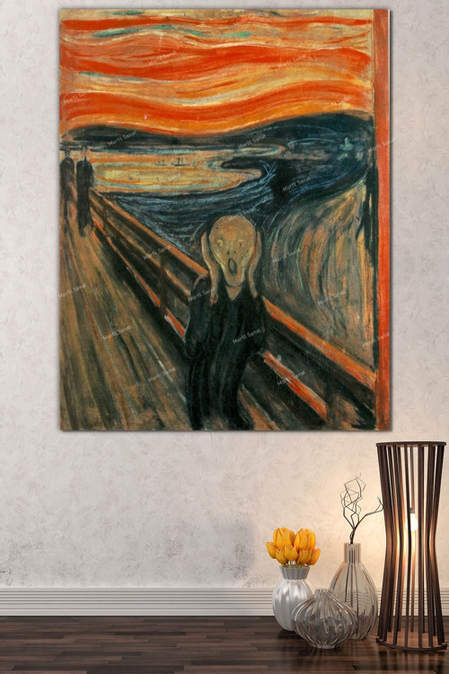 Edvard Munch The Scream Çığlık Başyapıtlar Kanvas Tablo