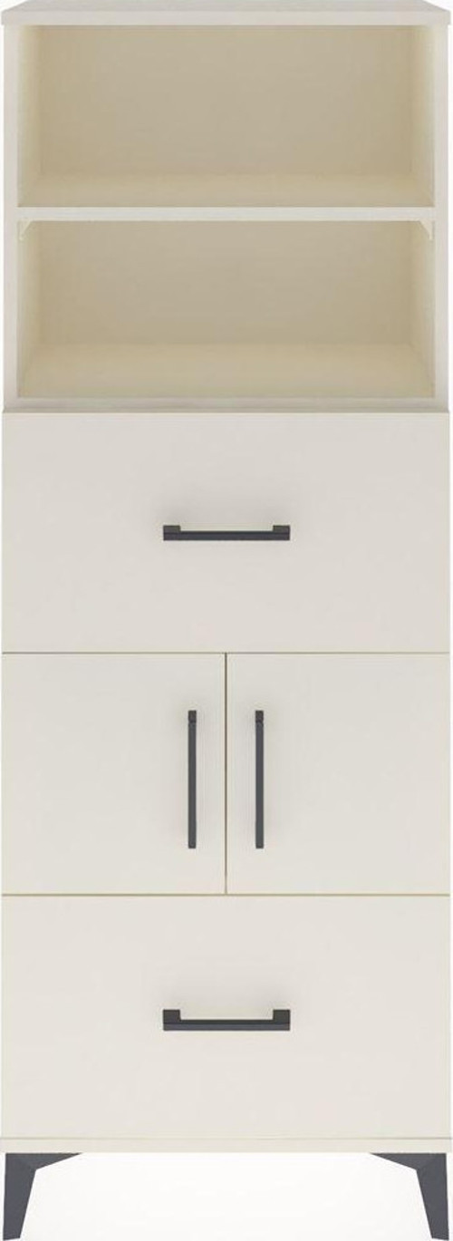 Arges Dolap 3 Raflı 2 Çekmeceli 2 Kapaklı 60 x 30 x 163 cm Aytaşı - Aytaşı