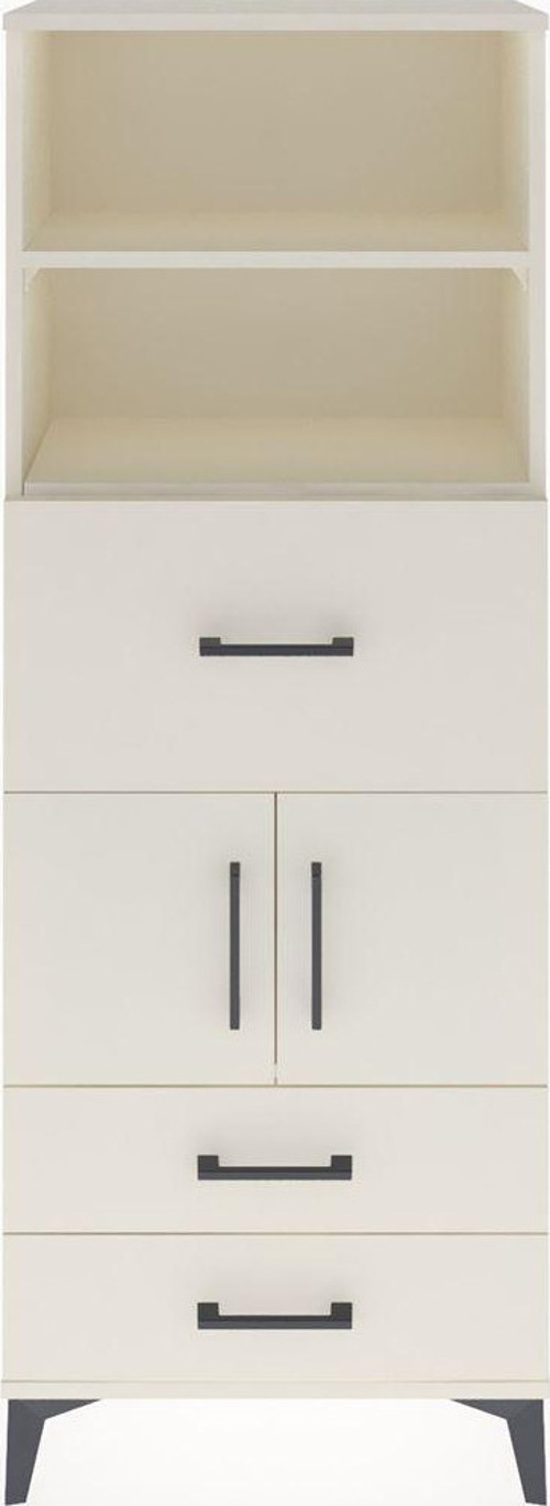 Arges Dolap 3 Raflı 3 Çekmeceli 2 Kapaklı 60 x 30 x 163 cm Aytaşı - Aytaşı