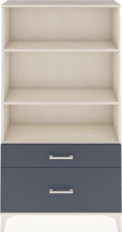 Arges Dolap 3 Raflı 2 Çekmeceli 88x30x163 Aytaşı-Antrasit