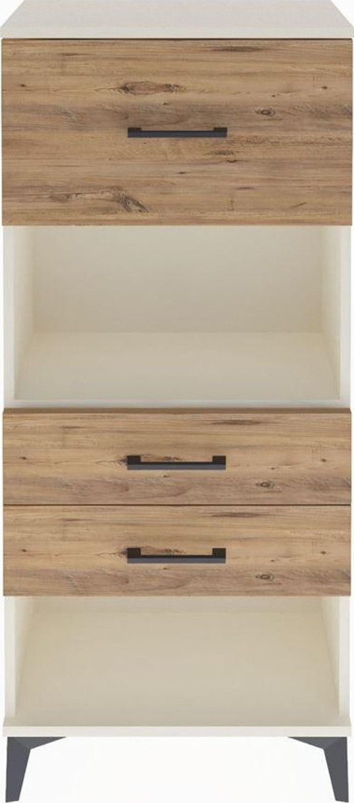 Arges Dolap Tek Raflı 3 Çekmeceli 60x30x134 Aytaşı-Çam