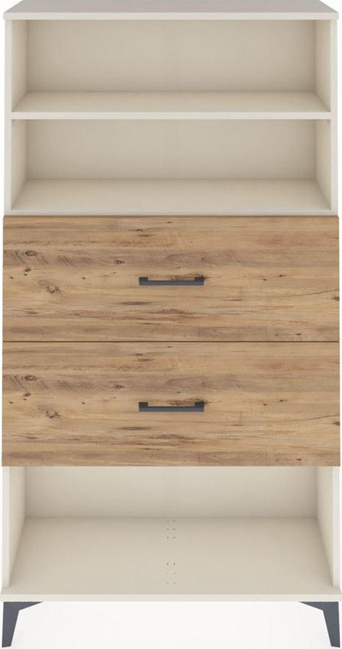 Arges Dolap 2 Raflı 2 Çekmeceli 88 x 30 x 163 cm Aytaşı - Çam