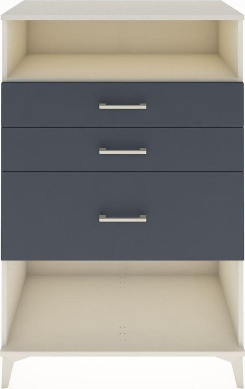 Hyperion Dolap Tek Raflı 3 Çekmeceli 88x44x134 Aytaşı-Antrasit
