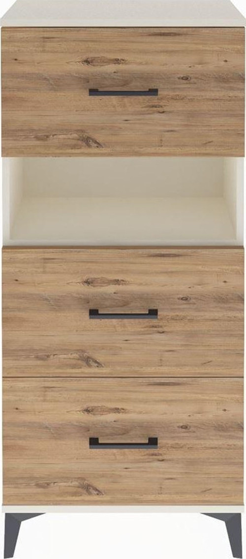 Arges Dolap Tek Raflı 3 Çekmeceli 60x30x134 Aytaşı-Çam